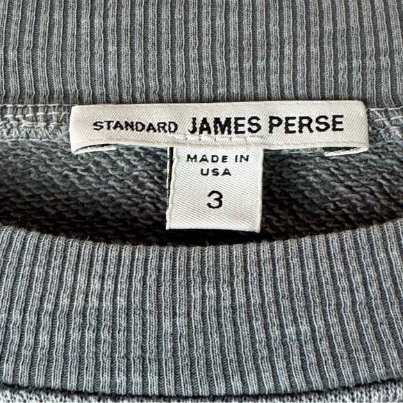 Standard James Perse Women's Size 3 Relaxed Crop Pullover Sweater Large Cotton L - Picture 3 of 7